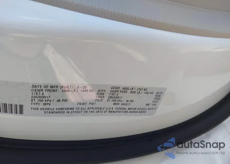 2023 Chrysler Voyager Lx z USA, uszkodzony, nr VIN 2C4RC1CG4PR568331